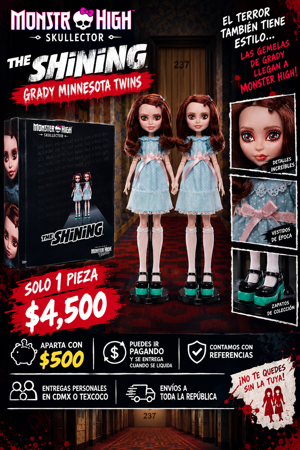 Monster High Skullector The Shining Grady Minnesota Twins