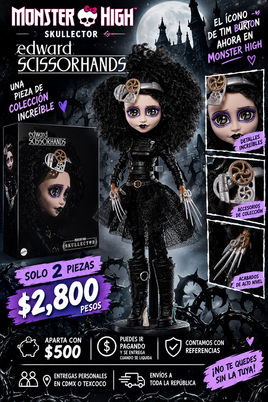 Monster High Skullector – Edward Scissorhands